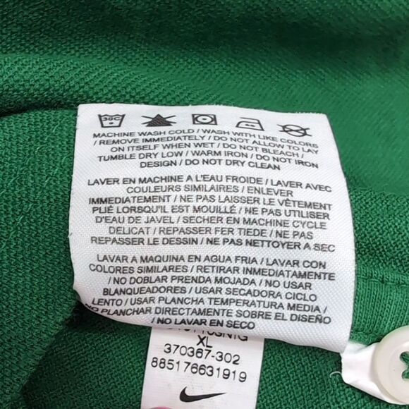 Vintage Nike Green Sneaker Logo Polo Sz XL - Picture 7 of 9